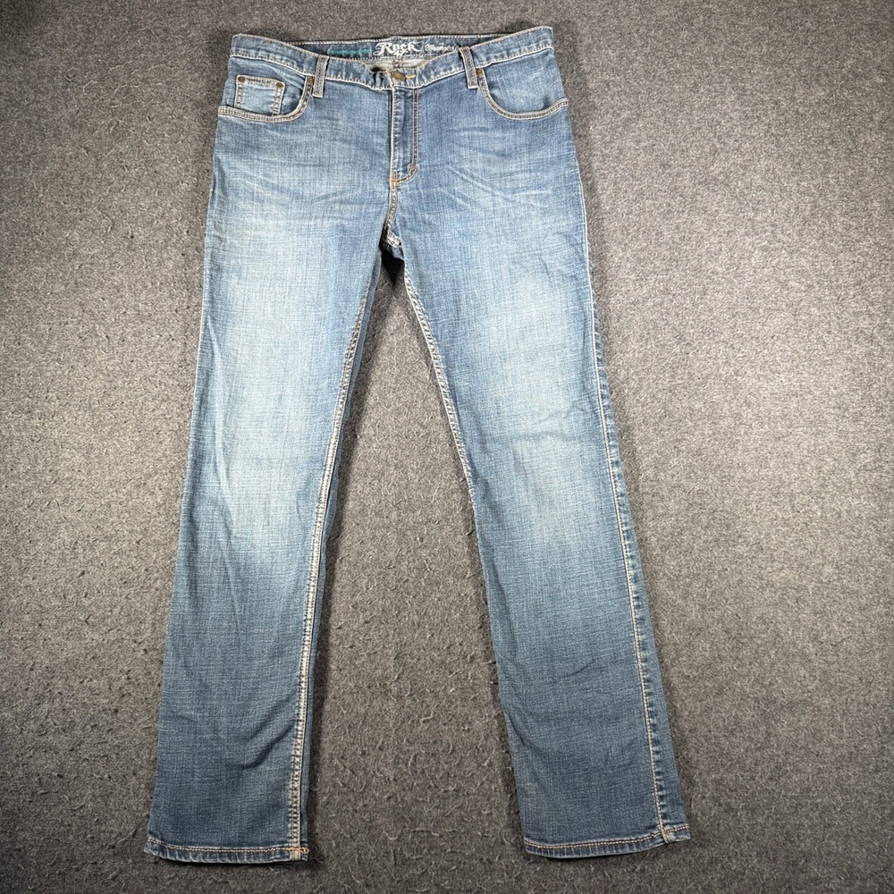 Wrangler Rock 47 Womens Boyfriend Fit Straight Leg Jeans Medium Wash Blue Denim
